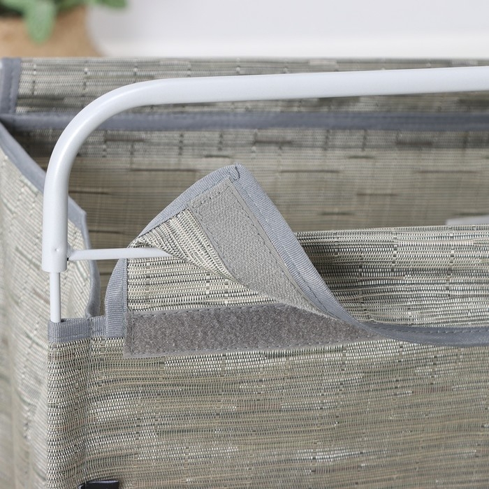 Корзина для белья, 40,5×31×75 см, цвет серый Корзина для белья, 40,5×31×75 см, цвет серый