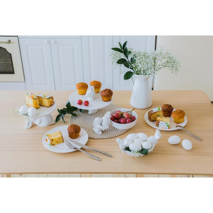 Блюдо керамическое для пирожных «Кролл», 26×27,5 см Блюдо керамическое для пирожных «Кролл», 26×27,5 см