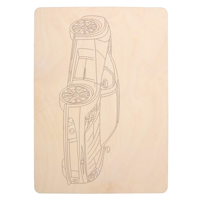 Набор досок для выжигания «Машинки» 5 шт. формат А4, 3 мм Набор досок для выжигания «Машинки» 5 шт. формат А4, 3 мм