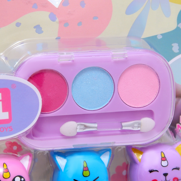 Набор косметики для девочки Набор косметики для девочки "Авокадо", с резинками для волос