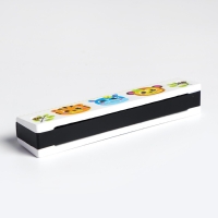 Губная гармошка &laquo;Зверята&raquo;, размер 2&times;13&times;3 см, цвет белый