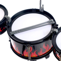 Барабанная установка «Пламя», со стульчиком Барабанная установка «Пламя», со стульчиком