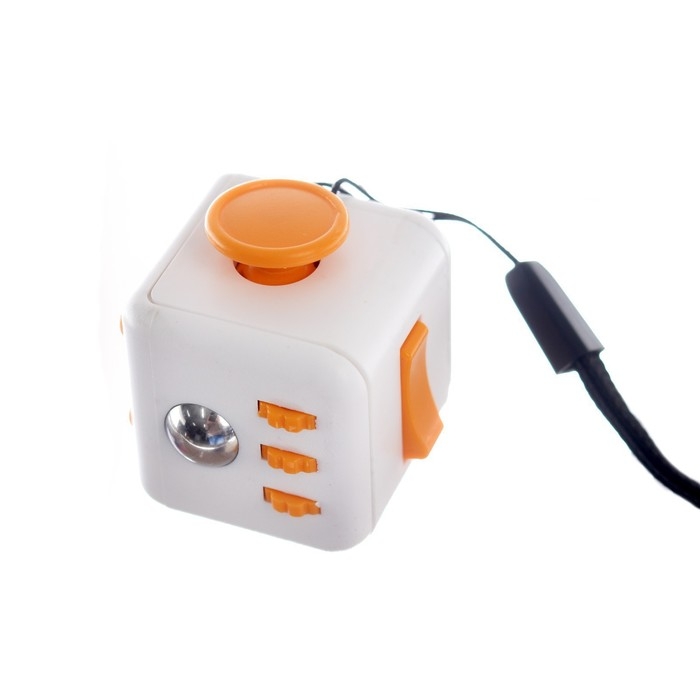 Фиджет кубик антистресс &laquo;При отсутствии праздничного настроения&raquo;, на блистере, новогодний