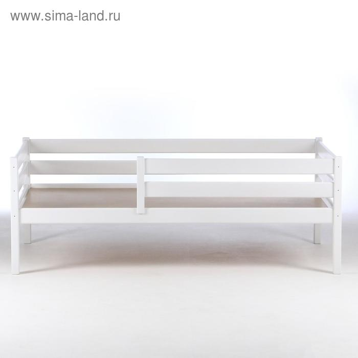 Кровать Сева, спальное место 1600х800, Белый/Массив Берёзы