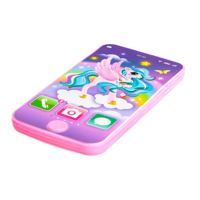 Телефон музыкальный «Волшебная пони», звук, цвета МИКС Телефон музыкальный «Волшебная пони», звук, цвета МИКС