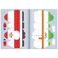 Новый год! Книга-вырезалка с наклейками &laquo;Бумажные поделки&raquo;