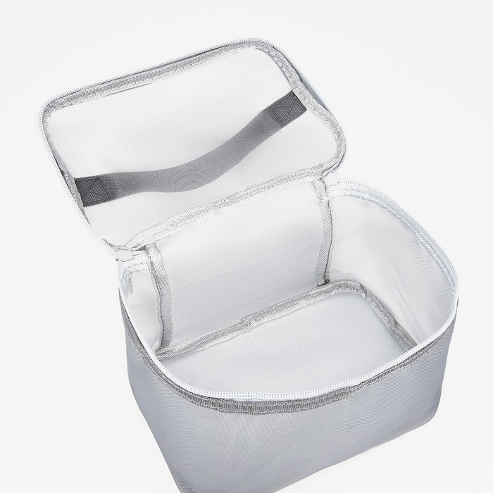 Косметичка на молнии, цвет серый Косметичка на молнии, цвет серый