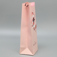 Пакет подарочный ламинированный под бутылку, упаковка, &laquo;You are beautiful&raquo;, 13 x 36 x 10 см