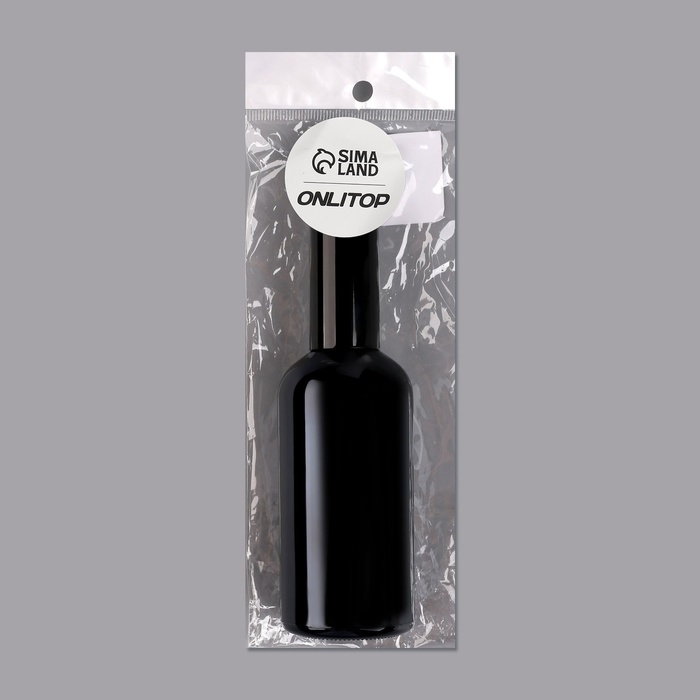 Бутылочка стеклянная для хранения, с распылителем «Black», 100 мл, цвет чёрный Бутылочка стеклянная для хранения, с распылителем «Black», 100 мл, цвет чёрный