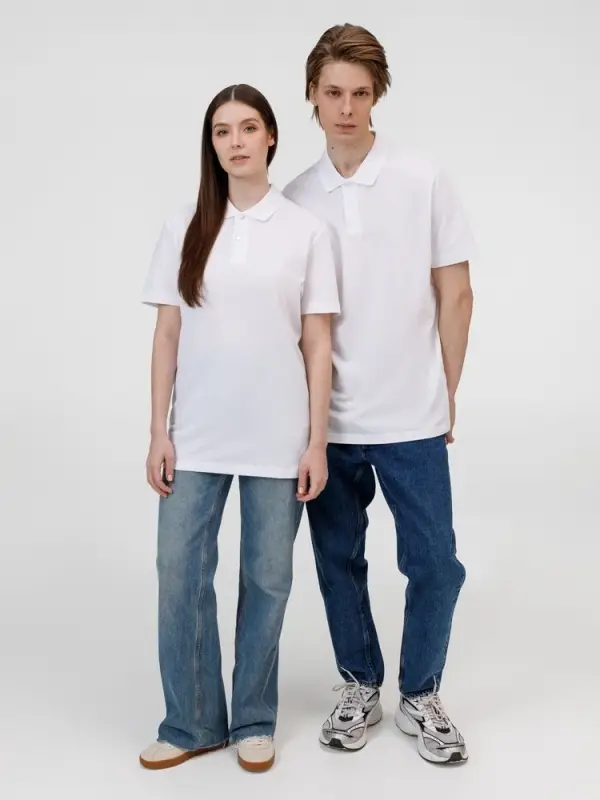 Рубашка поло унисекс Pulse, белая, размер XL