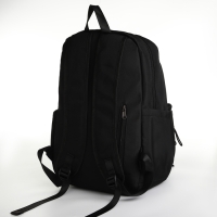 Рюкзак школьный на молнии, 5 карманов, цвет чёрный Рюкзак школьный на молнии, 5 карманов, цвет чёрный