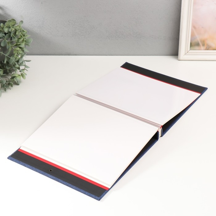 Фотоальбом магнитный 20 листов "Антея" синий 28х3,3х27 см