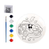 Набор для творчества. Роспись тарелки «Крутая тачка» Набор для творчества. Роспись тарелки «Крутая тачка»