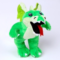 Мягкая игрушка &laquo;Дракон&raquo;, в полный рост, 21 см, цвет зелёный