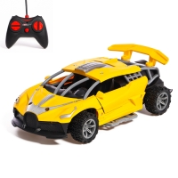 Машина радиоуправляемая &laquo;Гоночная&raquo;, работает от батареек, открываются двери, световые эффекты, цвет МИКС