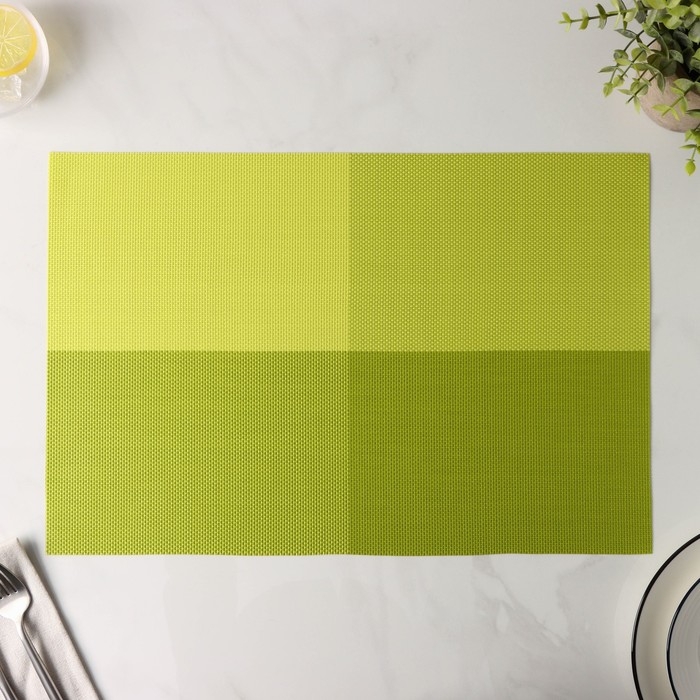 Салфетка сервировочная на стол «Настроение», 45×30 см, цвет зелёный Салфетка сервировочная на стол «Настроение», 45×30 см, цвет зелёный