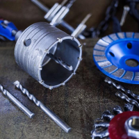 Коронка буровая в сборе ТУНДРА, SDS-plus, М22 х 80 мм Коронка буровая в сборе ТУНДРА, SDS-plus, М22 х 80 мм