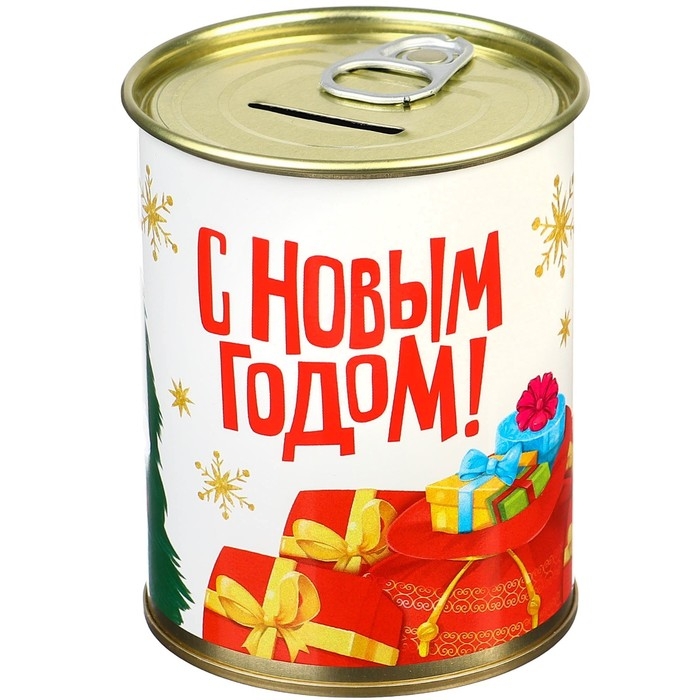 Копилка на Новый год, 9.5х9.5х7.5 см, Микки Маус