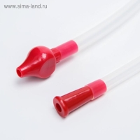 Детский назальный аспиратор &laquo;Мишка&raquo;, цвет красный