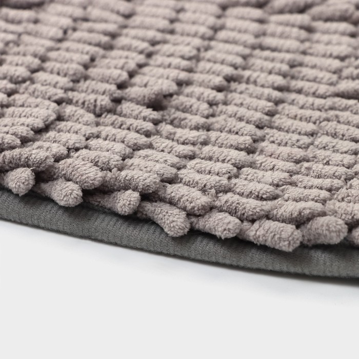 Коврик для дома Доляна «Букли длинные», 40×60 см, цвет серый Коврик для дома Доляна «Букли длинные», 40×60 см, цвет серый