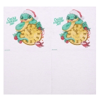 Салфетки новогодние бумажные &laquo;С Новым годом: змея&raquo;, однослойные, 24х24 см, 20 шт.