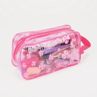 Косметичка на молнии, цвет малиновый