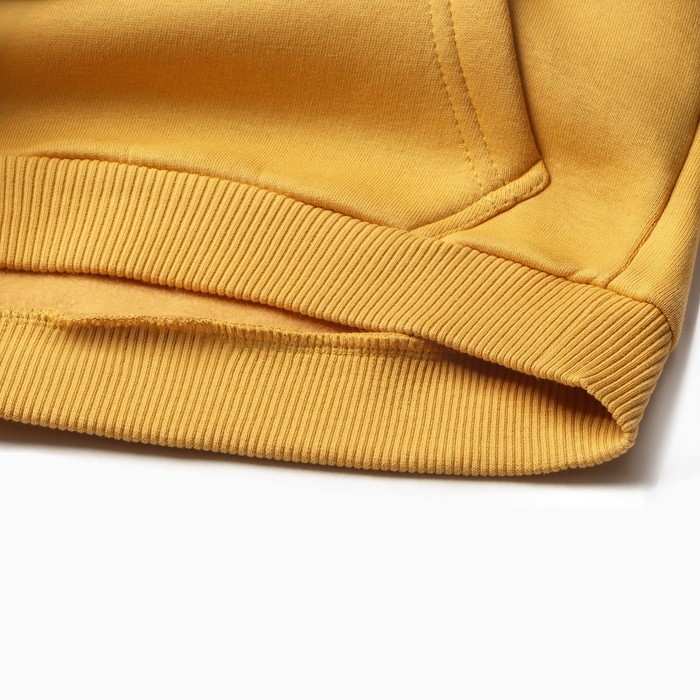 Свитшот детский НАЧЕС, цвет горчичный, рост 122 см