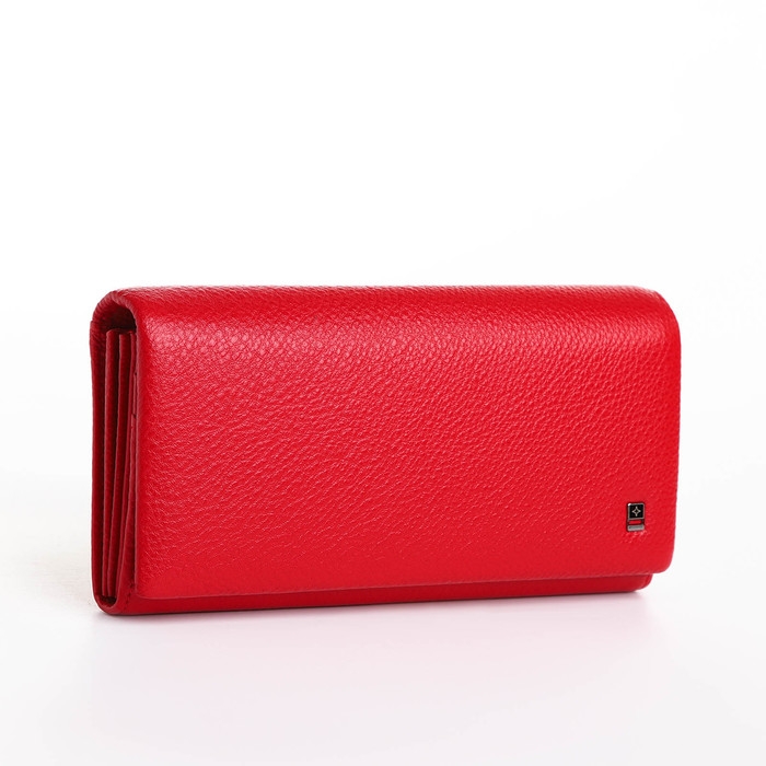 Кошелёк женский на магните, цвет красный