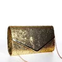 Сумка-клатч на клапане, цвет золотой Сумка-клатч на клапане, цвет золотой