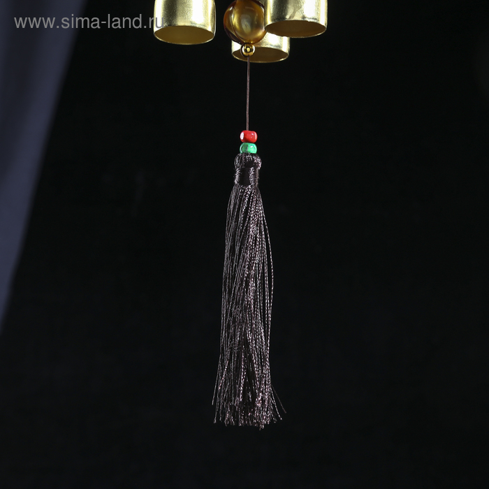 Музыка ветра металл "Маленький будда" 3 колокольчика МИКС 40 см