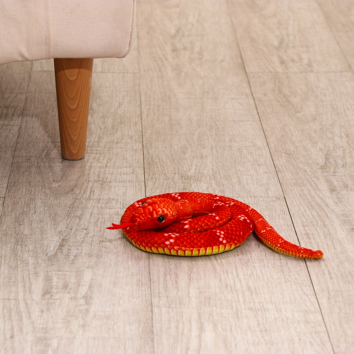 Мягкая игрушка &laquo;Змея&raquo;, 80 см, цвет терракотовый