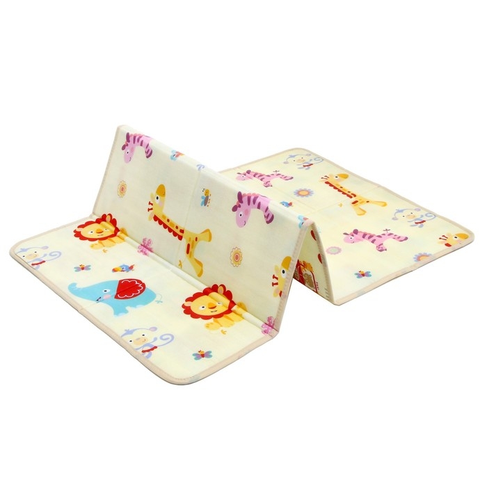 Игровой коврик для детей складной &laquo;Мои друзья&raquo;, двусторонний, размер 180х100 см, Крошка Я