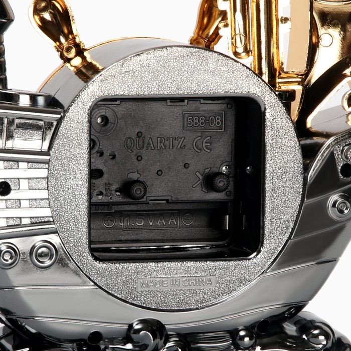 Часы настольные будильник "Корабль", 18 х 24.5 х 6.8 см