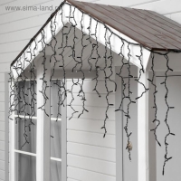 Гирлянда "Бахрома" 3 х 0.9 м , IP65, УМС, тёмная нить каучук, 232 LED, свечение мульти, 220 В Гирлянда "Бахрома" 3 х 0.9 м , IP65, УМС, тёмная нить каучук, 232 LED, свечение мульти, 220 В