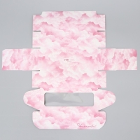 Кондитерская упаковка, коробка для кекса с окном, «Сладкая вата», 26 х 10 х 8 см Кондитерская упаковка, коробка для кекса с окном, «Сладкая вата», 26 х 10 х 8 см