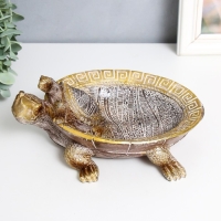 Сувенир полистоун подставка "Черепаха сухопутная"узоры на цветном панцире 22х25,5х9 см Сувенир полистоун подставка "Черепаха сухопутная"узоры на цветном панцире 22х25,5х9 см