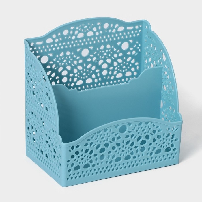 Корзина для хранения &laquo;Ажур&raquo;, 2 отделения, 13,3&times;8,3&times;13,2 см, цвет МИКС