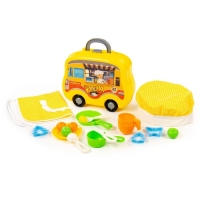 Набор детской посуды, в чемоданчике на колёсиках, 22 элемента Набор детской посуды, в чемоданчике на колёсиках, 22 элемента