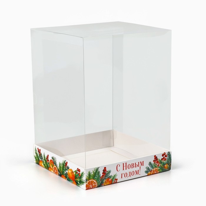 Коробка для кондитерских изделий «Аромат праздника», 15 х 15 х 20 см, Новый год Коробка для кондитерских изделий «Аромат праздника», 15 х 15 х 20 см, Новый год