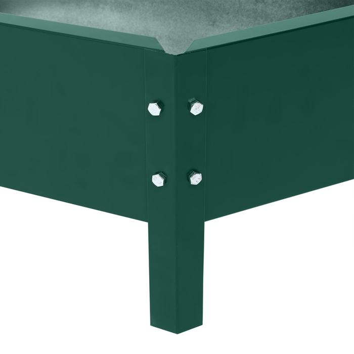 Клумба оцинкованная «Трапеция», d = 100 см, высота бортика 15 см, зелёная, Greengo Клумба оцинкованная «Трапеция», d = 100 см, высота бортика 15 см, зелёная, Greengo