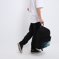 Рюкзак школьный детский для мальчика &laquo;Футбол&raquo;, 33х13х37, отд на молнии, н/карман, чёрный