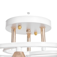 Люстра "Роуз" 3х40Вт Е27 Белый, золото 42х42х23см Люстра "Роуз" 3х40Вт Е27 Белый, золото 42х42х23см