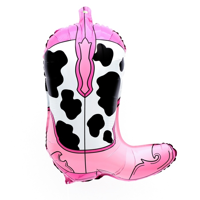 Шар фольгированный 24" &laquo;Модные ковбойские сапоги&raquo;, цвет розовый