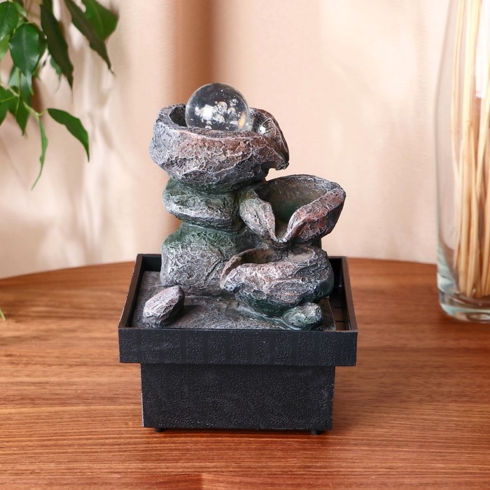 Фонтан Фонтан "Броук" 14х14х19 см (с подсветкой)