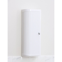 Шкафчик угловой Hilton Left, цвет снежно-белый