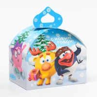 Новый год. Подарочная коробка Новогодняя Сундучок "Смешарики" лицензия 18,5 х 12,5 х 16,5 см (+5,5 см). Новый год. Подарочная коробка Новогодняя Сундучок "Смешарики" лицензия 18,5 х 12,5 х 16,5 см (+5,5 см).