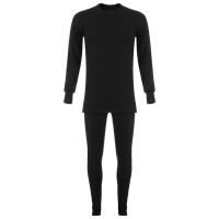 Бельё нательное, ткань футер двухнитка, с начёсом, цвет чёрный, р. 42-44, рост 170-176 см