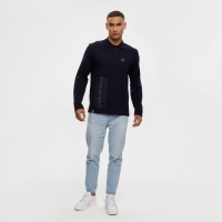 Поло с длинным рукавом President, размер L, цвет чёрный