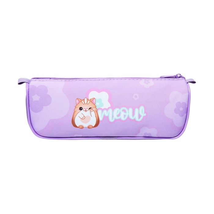 Пенал мягкий, 1 отделение, 60 х 200 х 50 мм, объёмный, Hatber Пенал мягкий, 1 отделение, 60 х 200 х 50 мм, объёмный, Hatber "Девочка-кошка"