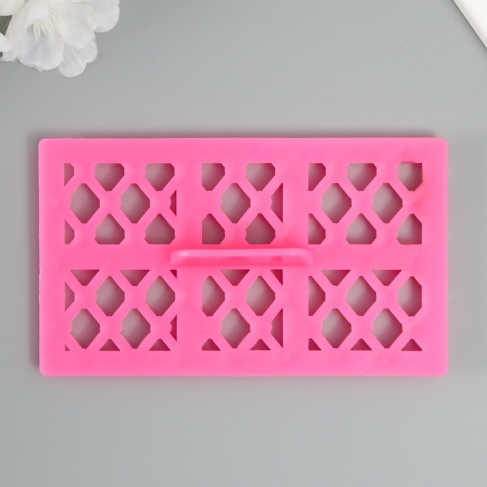 Штамп пластик Штамп пластик "Ромб с брюликом"12,8х7.5 см